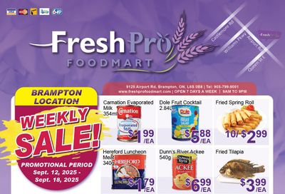 FreshPro Foodmart (Brampton) Flyer September 12 to 18