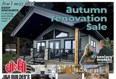 J&H Builder's Warehouse Flyer September 11 to 17