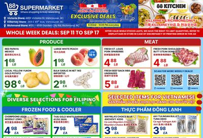 88 Supermarket Flyer September 11 to 17