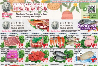 Grant's Food Mart Flyer September 12 to 18