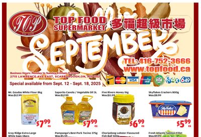 Top Food Supermarket Flyer September 12 to 18