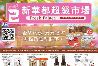 Fresh Palace Supermarket Flyer September 12 to 18