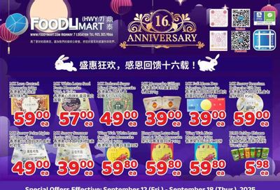 FoodyMart (HWY7) Flyer September 12 to 18