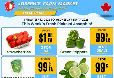Joseph's Farm Market Flyer September 12 to 17