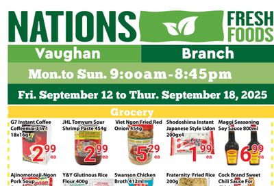 Nations Fresh Foods (Vaughan) Flyer September 12 to 18