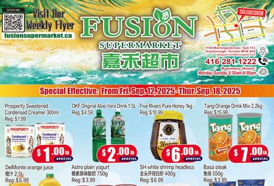 Fusion Supermarket (Scarborough) Flyer September 12 to 18