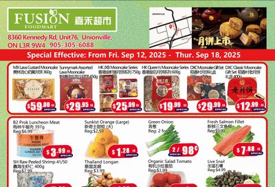 Fusion Supermarket (Unionville)  Flyer September 12 to 18