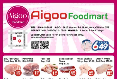 Aigoo Foodmart Flyer September 12 to 18