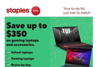 Staples Flyer September 12 to 18