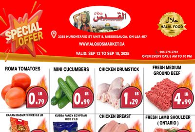 Al-Quds Supermarket Flyer September 12 to 18