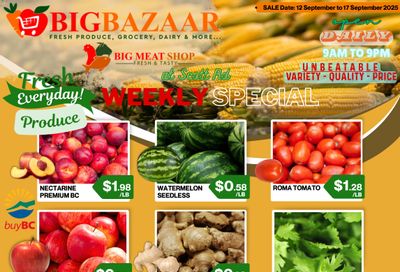 Big Bazaar Canada Flyer September 12 to 17
