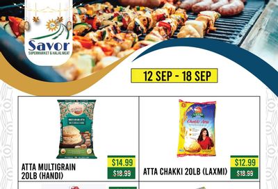 Savor Supermarket Flyer September 12 to 18