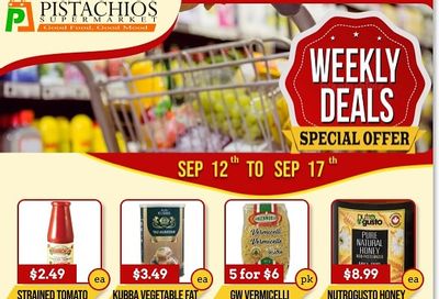 Pistachios Supermarket Flyer September 12 to 17