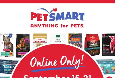 PetSmart Online Deal September 15 to 21