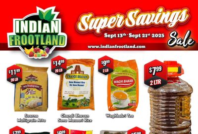Indian Frootland Flyer September 13 to 21