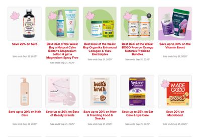 Well.ca Weekly Sales September 15 to 21