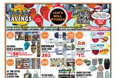 Len's Mill Stores Flyer September 15 to 28