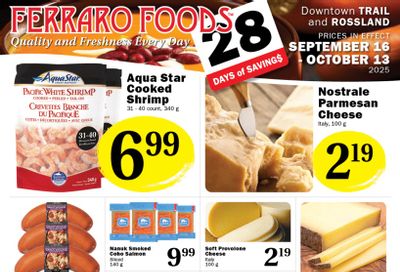 Ferraro Foods Monthly Flyer September 16 to October 13