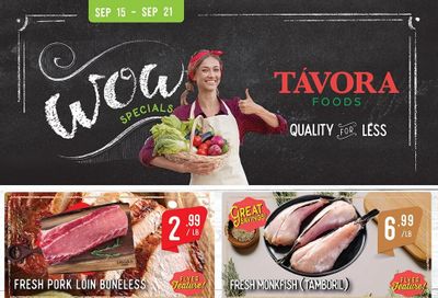 Tavora Foods Flyer September 15 to 21