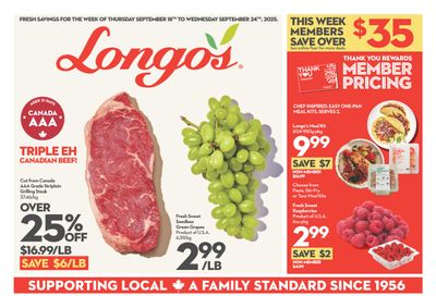 Longo's Flyer September 18 to 24