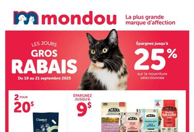 Mondou Flyer September 18 to 21