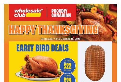 Wholesale Club (Atlantic) Flyer September 18 to October 15