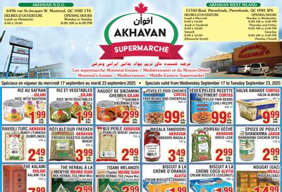 Akhavan Supermarche Flyer September 17 to 23