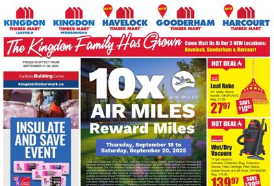 Timber Mart Flyer September 17 to 30