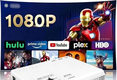 Amazon Canada Deals: Save 45% on GKLPO Mini Projector with Two-Way Bluetooth & Projector Screen Included, Using Promo Code + More Offers