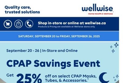 Wellwise By Shoppers Flyer September 20 to 26