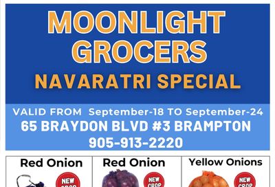 Moonlight Grocers Flyer September 18 to 24