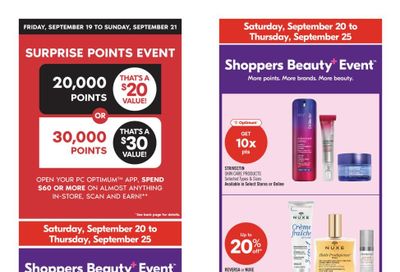 Shoppers Drug Mart (West) Flyer September 20 to 25
