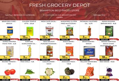 Fresh Grocery Depot Flyer September 18 to 24