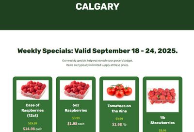 H&W Produce Flyer September 18 to 24