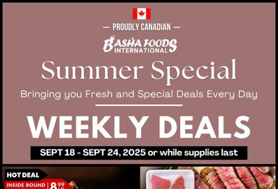 Basha Foods International Flyer September 18 to 24