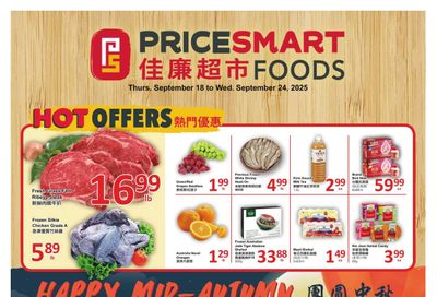PriceSmart Foods Flyer September 18 to 24