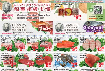 Grant's Food Mart Flyer September 19 to 25