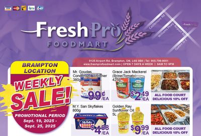 FreshPro Foodmart (Brampton) Flyer September 19 to 25