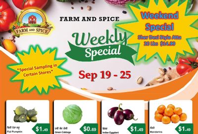Farm And Spice Grocers Flyer September 19 to 25