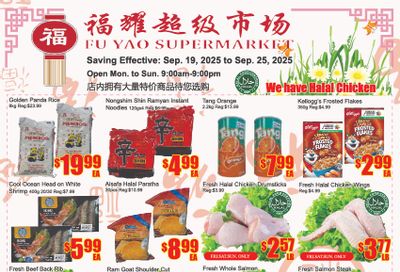 Fu Yao Supermarket Flyer September 19 to 25