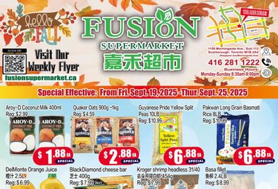 Fusion Supermarket (Scarborough) Flyer September 19 to 25