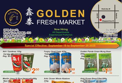 Golden Fresh Market Flyer September 19 to 25