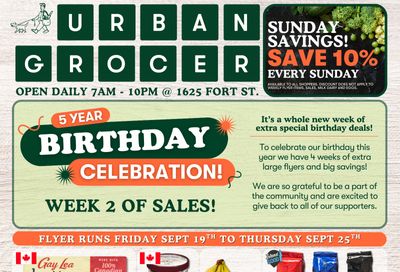 Urban Grocer Flyer September 19 to 25