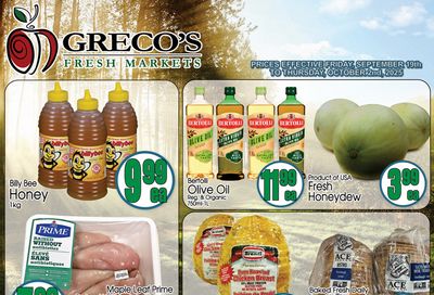 Greco's Fresh Market Flyer September 19 to October 2
