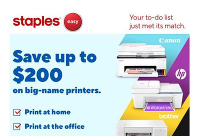 Staples Flyer September 19 to 25