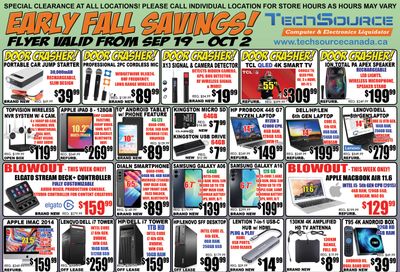TechSource Flyer September 19 to October 2