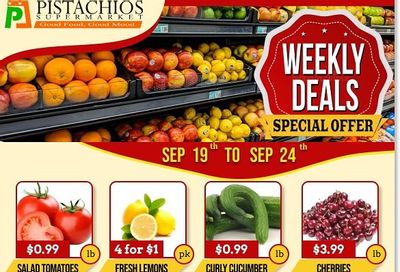 Pistachios Supermarket Flyer September 19 to 24