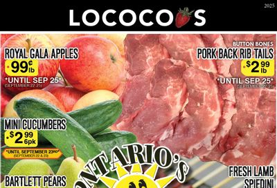 Lococo's Flyer September 22 to 25