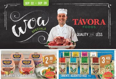 Tavora Foods Flyer September 22 to 28