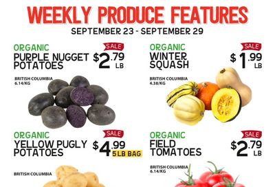 Pomme Natural Market Weekly Produce Flyer September 23 to 29